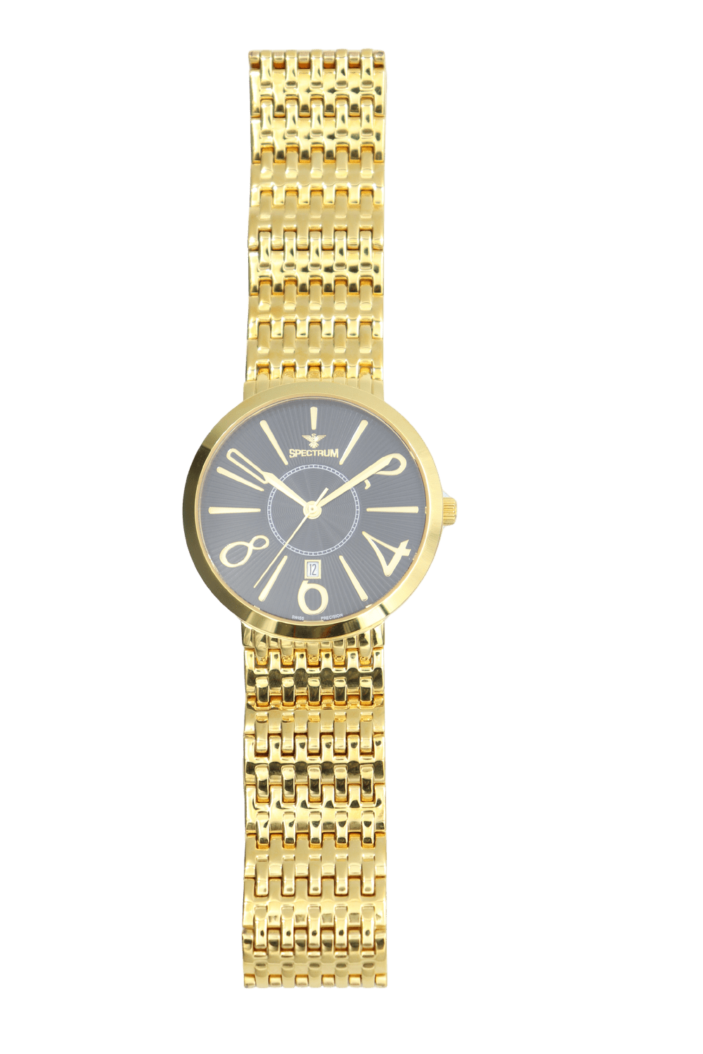Stainless Steel Men's Gold Watch - S12473M-2 — Spectrum